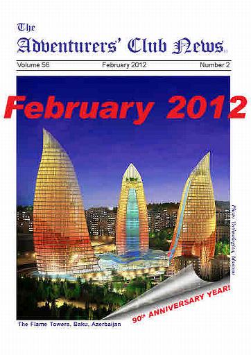 February 2012 Adventurers Club News Cover